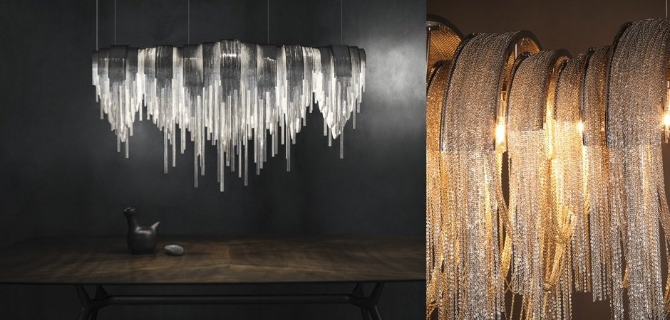Люстра Volver Golden Chain Chandelier Люстра Volver Golden Chain Chandelier - Loft-Concept в Грозном