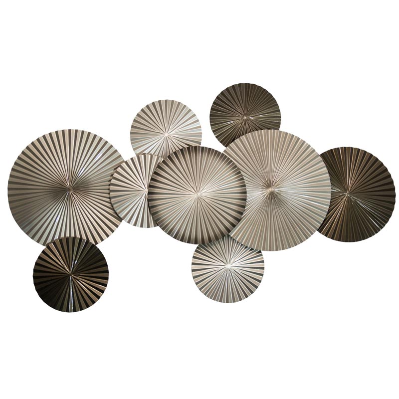 Арт-объект Apollo Champagne and Brown Wall Plaque Disc 9 Золотой Шампань Коричневый Арт-объект Apollo Champagne and Brown Wall Plaque Disc 9 Золотой Шампань Коричневый в Грозном | Loft Concept