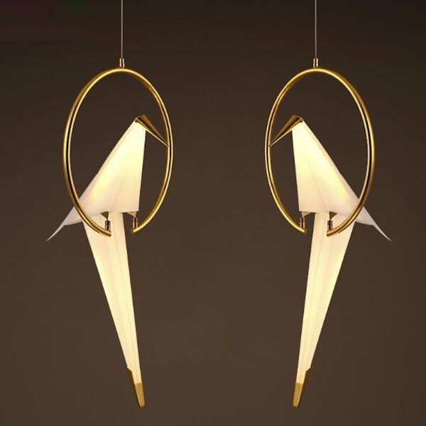 Подвесной светильник Origami Bird Pendant Бежево-серый Подвесной светильник Origami Bird Pendant Бежево-серый в Грозном | Loft Concept
