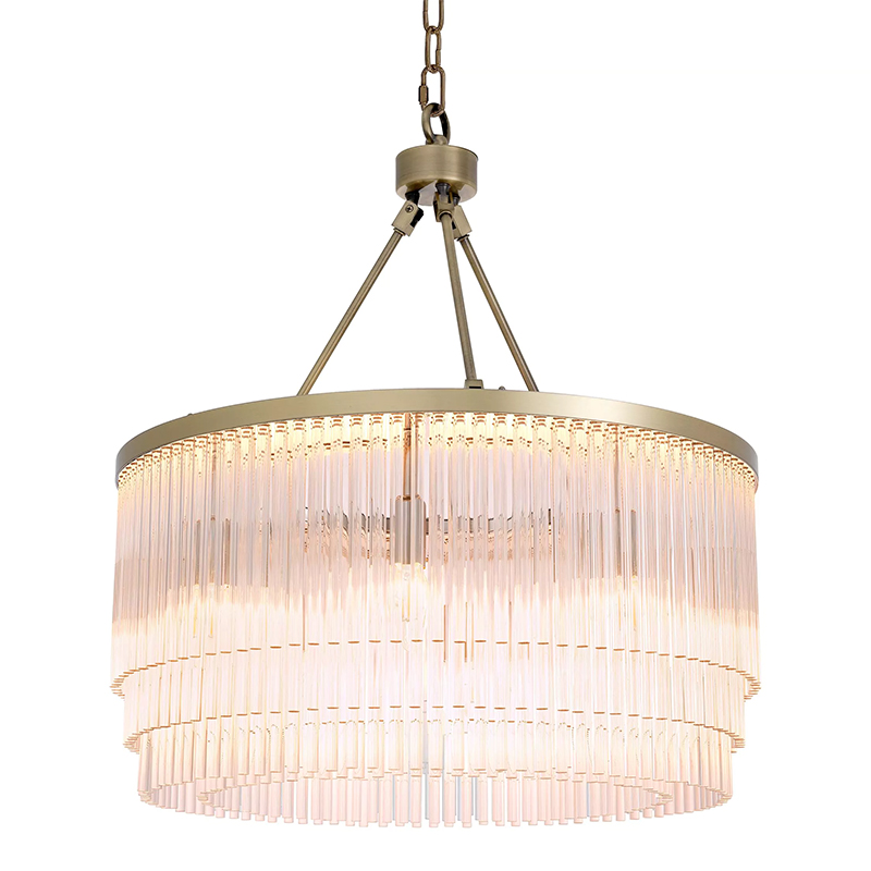 Люстра Eichholtz Hector S Brass Латунь Прозрачное Стекло Люстра Eichholtz Hector S Brass Латунь Прозрачное Стекло в Грозном | Loft Concept