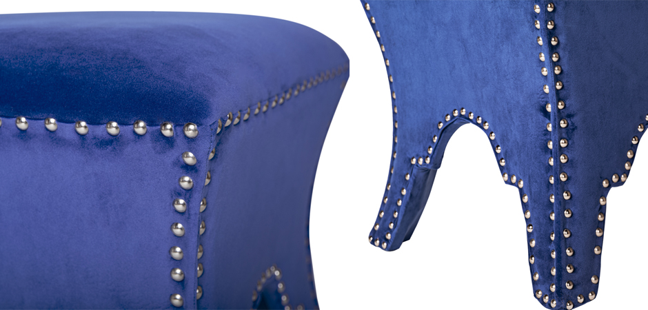 Пуф Pouf Blue Velor Пуф Pouf Blue Velor - Loft-Concept в Грозном