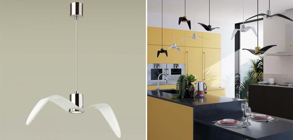 Подвесной светильник Seagull Chrome белый Подвесной светильник Seagull Chrome белый - Loft-Concept в Грозном