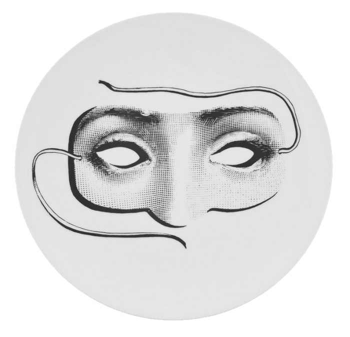 Декоративная тарелка Fornasetti 060 Черный Декоративная тарелка Fornasetti 060 Черный в Грозном | Loft Concept