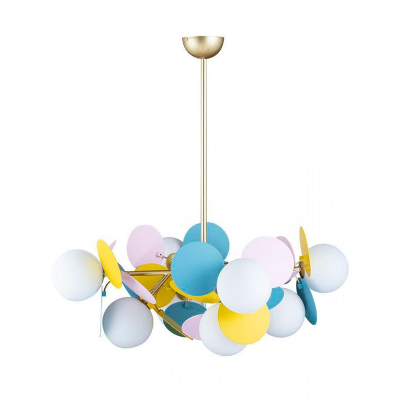 Люстра MATISSE Chandelier multicolor 8 ламп Мульти Золотой Люстра MATISSE Chandelier multicolor 8 ламп Мульти Золотой в Грозном | Loft Concept