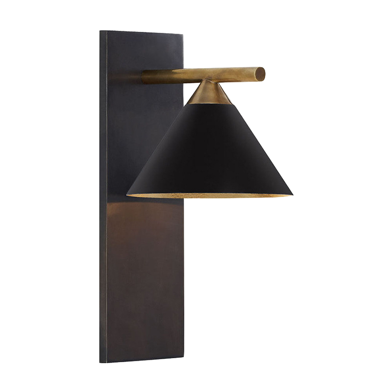 Бра CLEO SCONCE wall lamp Black Латунь Черный Бра CLEO SCONCE wall lamp Black Латунь Черный в Грозном | Loft Concept