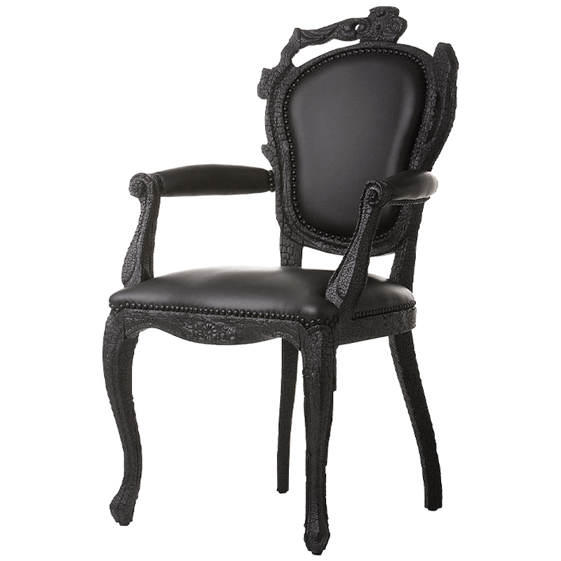 Дизайнерское Полукресло Moooi Smoke Dining Chair обугленный эффект Черный в Грозном | Loft Concept 