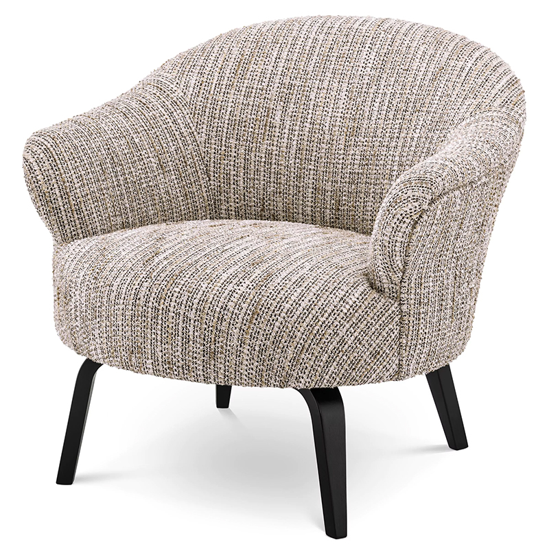Кресло Eichholtz Chair Moretti Бежево-серый Черный Бежево-серый Черный Кресло Eichholtz Chair Moretti Бежево-серый Черный Бежево-серый Черный в Грозном | Loft Concept
