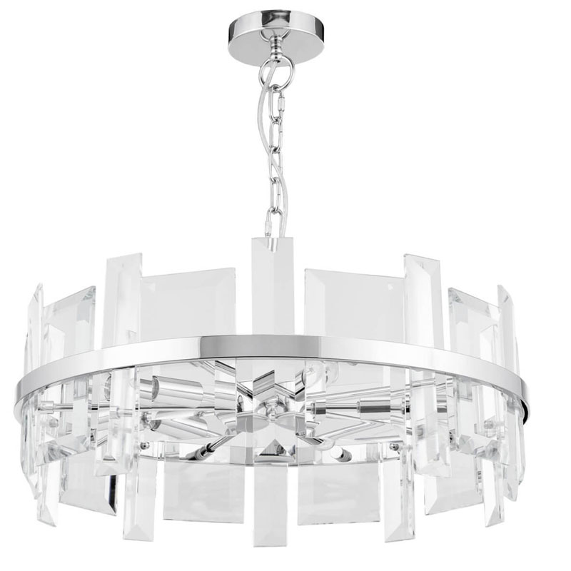 Люстра Harlow Crystal Round Chandelier chrome 5 Хром Люстра Harlow Crystal Round Chandelier chrome 5 Хром в Грозном | Loft Concept