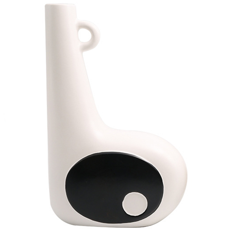 Ваза Molecule Collection Mikio Vase Белый Черный Ваза Molecule Collection Mikio Vase Белый Черный в Грозном | Loft Concept