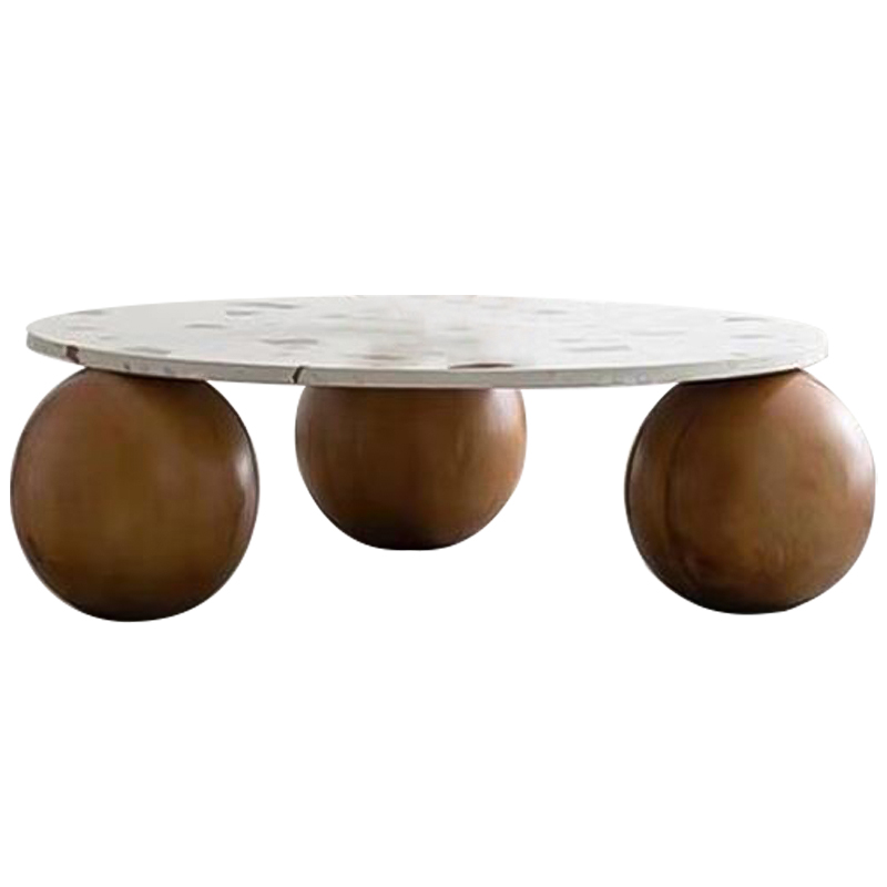 Кофейный стол Oliver Wooden Forms Coffee Table Коричневый Белый Кофейный стол Oliver Wooden Forms Coffee Table Коричневый Белый в Грозном | Loft Concept