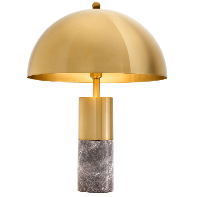 Настольная лампа Eichholtz Table Lamp Flair brass Латунь Серый Настольная лампа Eichholtz Table Lamp Flair brass Латунь Серый в Грозном | Loft Concept