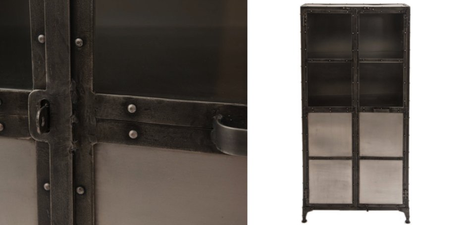 Буфет Industrial Steampunk Nickel Cabinet Буфет Industrial Steampunk Nickel Cabinet - Loft-Concept в Грозном