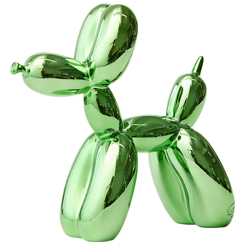 Статуэтка Jeff Koons Balloon Dog Chrome Green Зеленый Статуэтка Jeff Koons Balloon Dog Chrome Green Зеленый в Грозном | Loft Concept