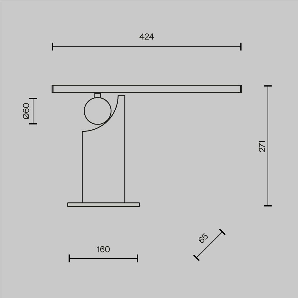Настольный светильник Monumento 3000К 9Вт в Грозном