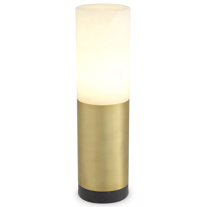 Настольная лампа Eichholtz Table Lamp McLean 11 cm Черный Мрамор Nero Латунь Бежевый Настольная лампа Eichholtz Table Lamp McLean 11 cm Черный Мрамор Nero Латунь Бежевый в Грозном | Loft Concept