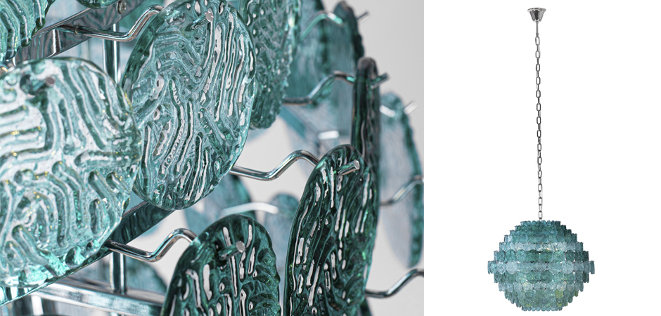 Люстра зеленое стекло Lighting Braithwell Chandelier Люстра зеленое стекло Lighting Braithwell Chandelier - Loft-Concept в Грозном