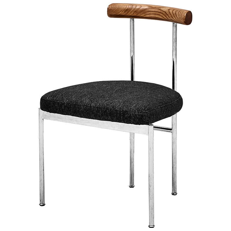 Стул Ferchar Loft Stool Черный Коричневый Хром Стул Ferchar Loft Stool Черный Коричневый Хром в Грозном | Loft Concept
