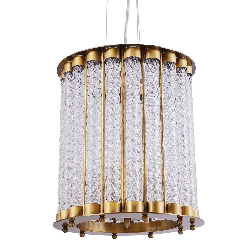 Люстра Lantern Tiziano Chandelier bronze D25 Бронза Прозрачное Стекло Люстра Lantern Tiziano Chandelier bronze D25 Бронза Прозрачное Стекло в Грозном | Loft Concept