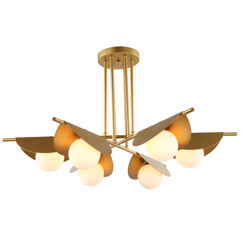 Люстра Pascal Chandelier Золотой Белый Люстра Pascal Chandelier Золотой Белый в Грозном | Loft Concept