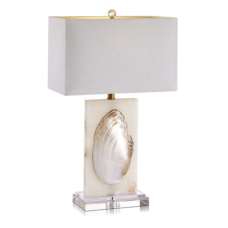 Настольная лампа Mother of Pearl Sink Перламутровый Белый Настольная лампа Mother of Pearl Sink Перламутровый Белый в Грозном | Loft Concept