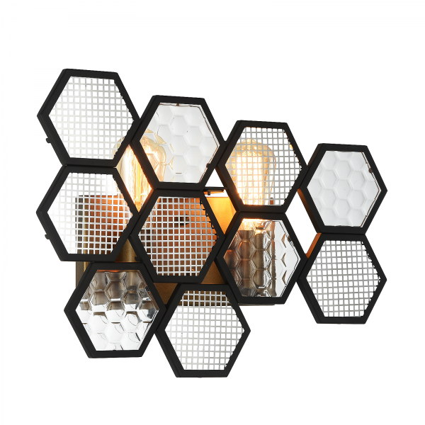 Бра MetalComb Bra Черный Бронза Бра MetalComb Bra Черный Бронза в Грозном | Loft Concept