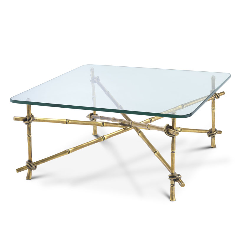 Кофейный стол Eichholtz COFFEE TABLE KAHALA Винтажная латунь Кофейный стол Eichholtz COFFEE TABLE KAHALA Винтажная латунь в Грозном | Loft Concept