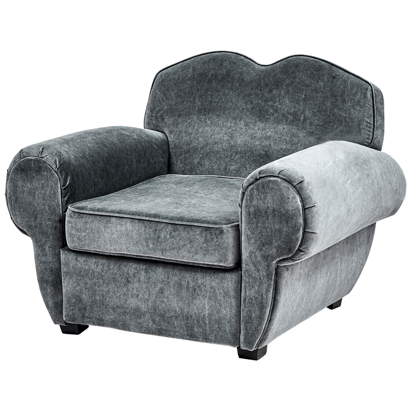 Кресло Braganza Chair Gray Серый Кресло Braganza Chair Gray Серый в Грозном | Loft Concept
