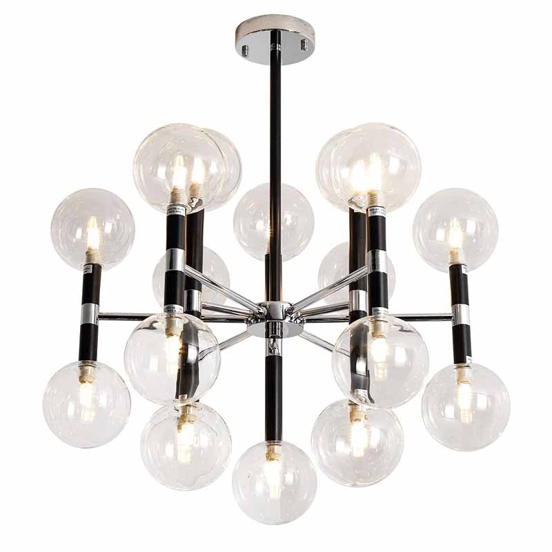 Люстра Danitza Chandelier Chrome Черный Хром в Грозном | Loft Concept 
