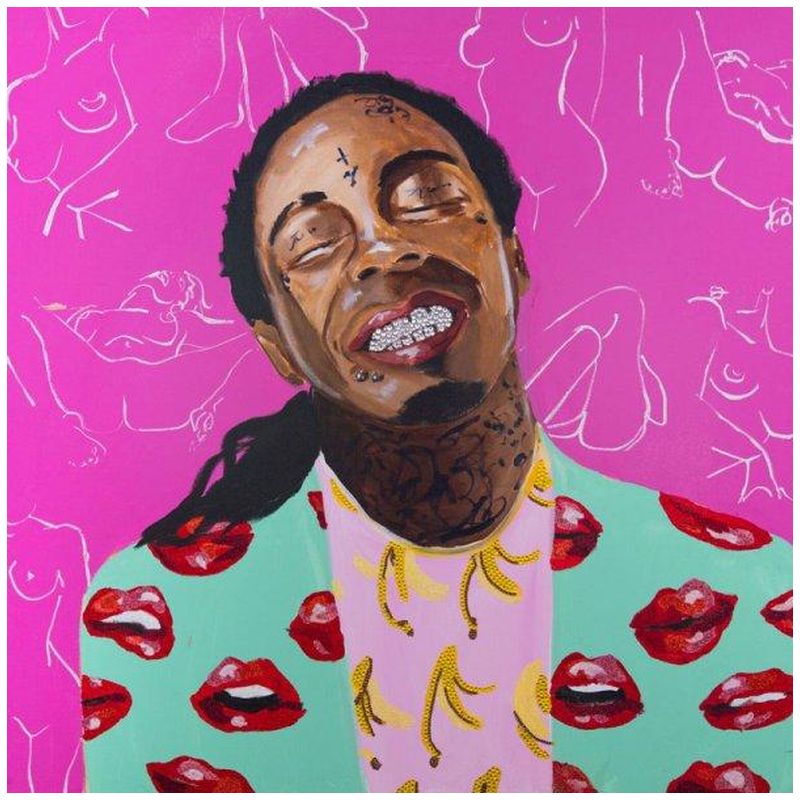 Картина Lil Wayne with Kama Sutra Wallpaper Мульти в Грозном | Loft Concept 