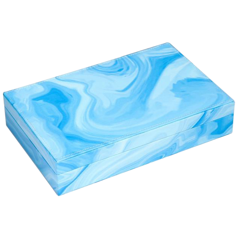 Шкатулка Marble Pattern Box blue Голубой Шкатулка Marble Pattern Box blue Голубой в Грозном | Loft Concept