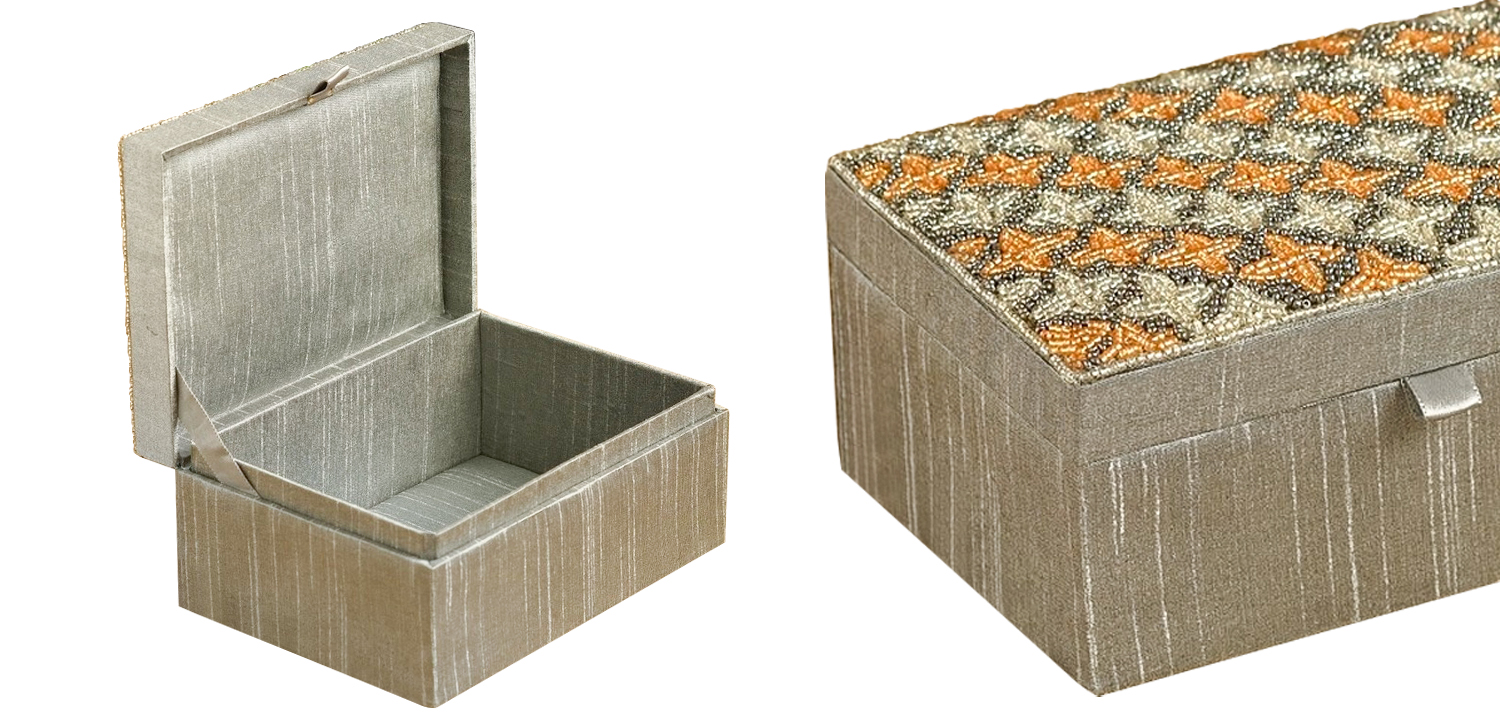 Шкатулка с вышивкой из бисера Sutara Beads Embroidery Box - фото