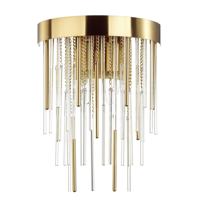 Настенный светильник Luxury Gold & Glass Stripes Золотой Настенный светильник Luxury Gold & Glass Stripes Золотой в Грозном | Loft Concept