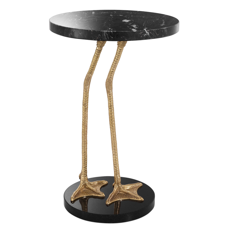 Приставной стол Eichholtz Side Table Lagoon Латунь Черный Мрамор Nero Черный Приставной стол Eichholtz Side Table Lagoon Латунь Черный Мрамор Nero Черный в Грозном | Loft Concept