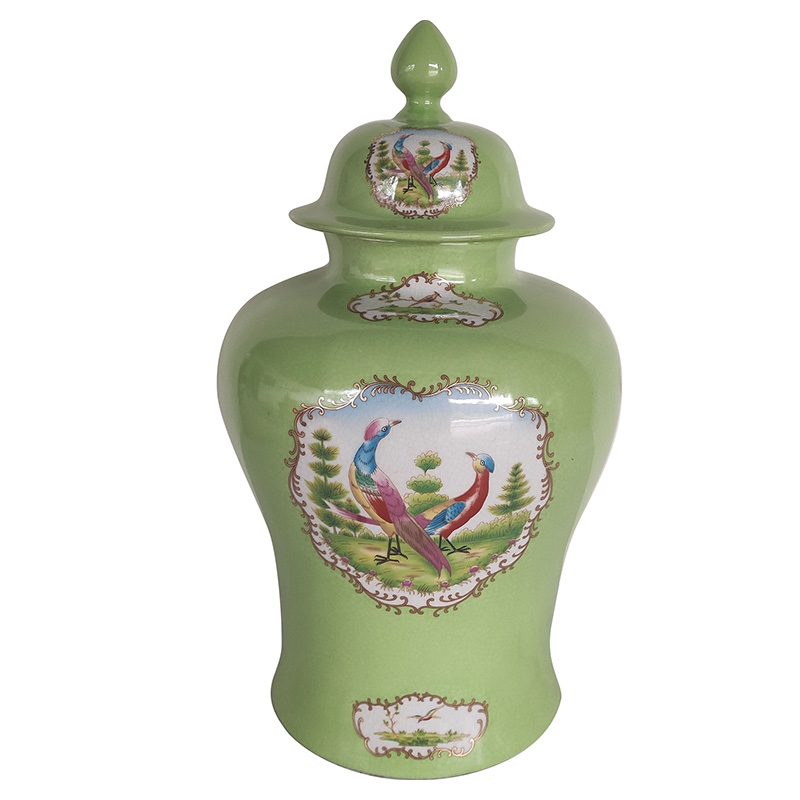 Ваза с крышкой Gabino Green Vase Прозрачный зеленый Мульти Ваза с крышкой Gabino Green Vase Прозрачный зеленый Мульти в Грозном | Loft Concept