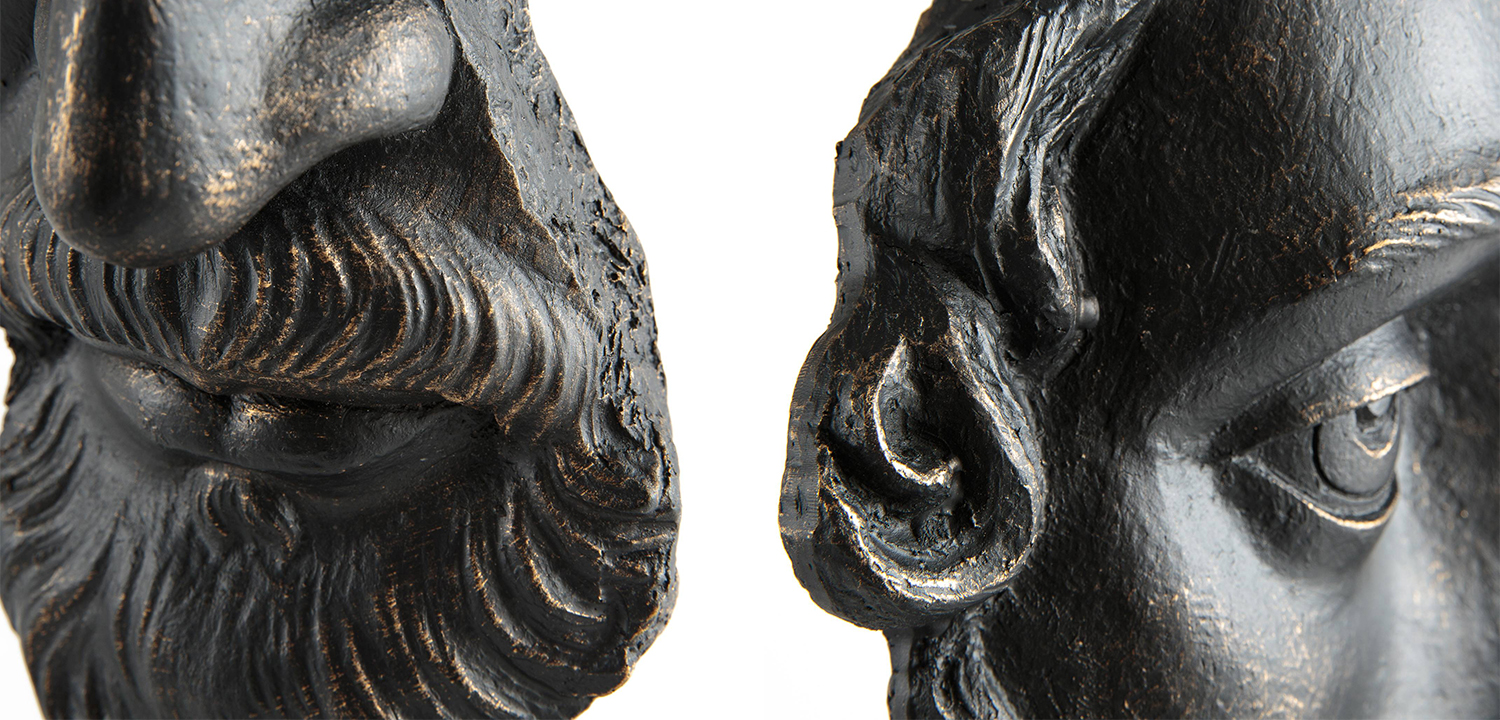 Статуэтка Античный бюст Half Male Face - фото