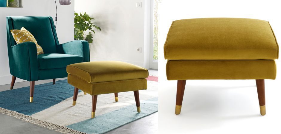 Пуф Classic Furniture горчичный Пуф Classic Furniture горчичный - Loft-Concept в Грозном