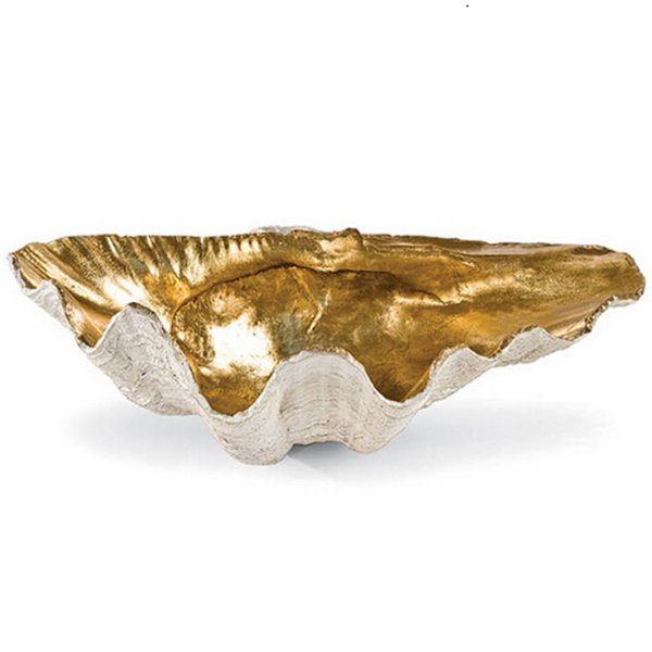 Аксессуар ракушка Seashell Gold Белый Золотой Аксессуар ракушка Seashell Gold Белый Золотой в Грозном | Loft Concept