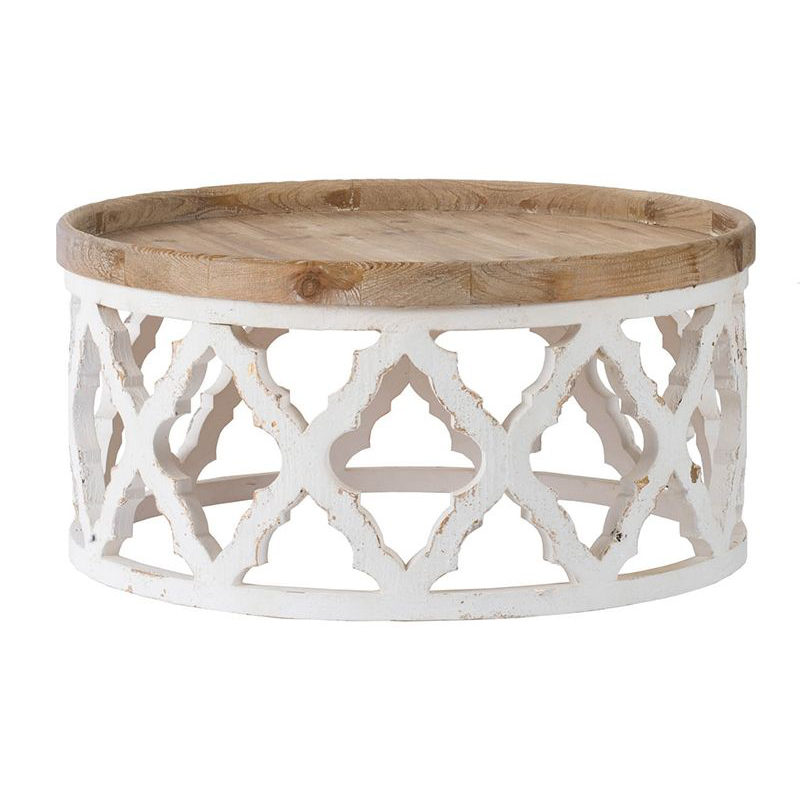 Приставной стол низкий Panfilu Wooden Side Table Белый Приставной стол низкий Panfilu Wooden Side Table Белый в Грозном | Loft Concept