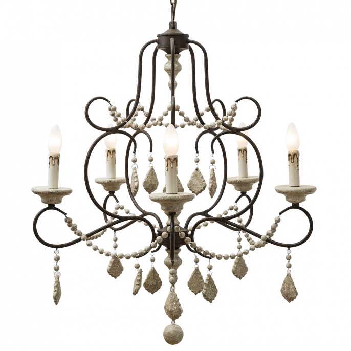 Люстра Wood Myst chandelier Черный Бежевый Люстра Wood Myst chandelier Черный Бежевый в Грозном | Loft Concept