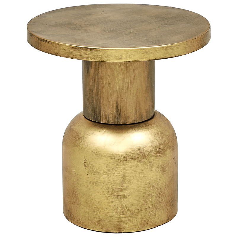 Приставной стол Aker side table Винтажная латунь Приставной стол Aker side table Винтажная латунь в Грозном | Loft Concept