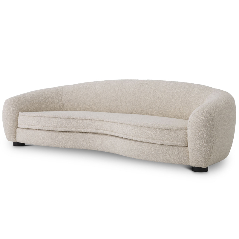 Диван Eichholtz Sofa Freud Boucle cream Кремовый Черный Диван Eichholtz Sofa Freud Boucle cream Кремовый Черный в Грозном | Loft Concept