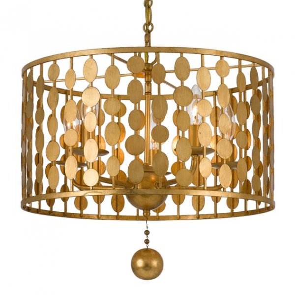 Люстра Crystorama Lighting Group Layla Light Латунь Люстра Crystorama Lighting Group Layla Light Латунь в Грозном | Loft Concept