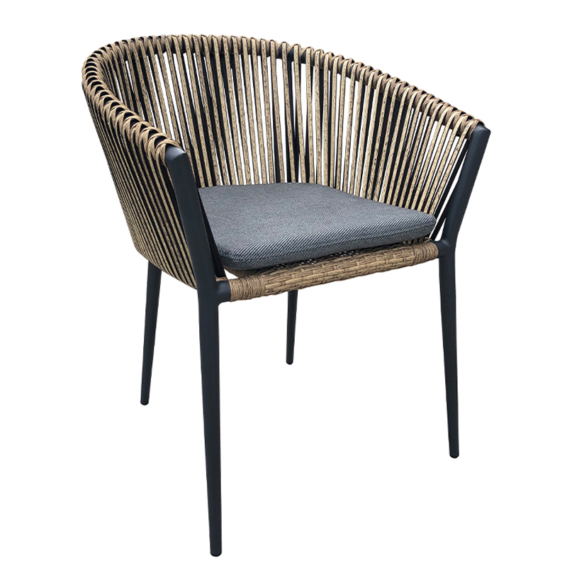 Стул Macey Anthracite Outdoor Chair Серый Черный Стул Macey Anthracite Outdoor Chair Серый Черный в Грозном | Loft Concept