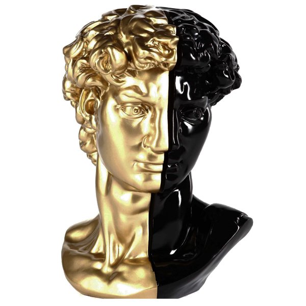 Аксессуар голова Давида Black & Gold Черный Золотой Аксессуар голова Давида Black & Gold Черный Золотой в Грозном | Loft Concept
