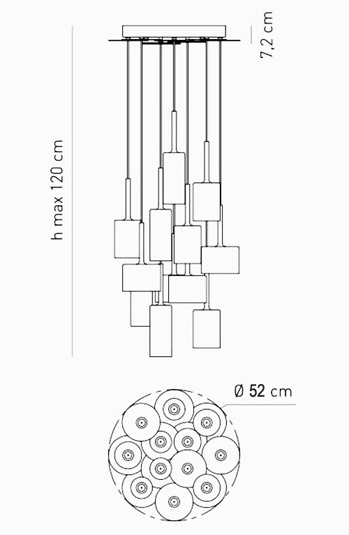 Люстра AXO Light Spillray Suspension Lamp Люстра AXO Light Spillray Suspension Lamp в Грозном