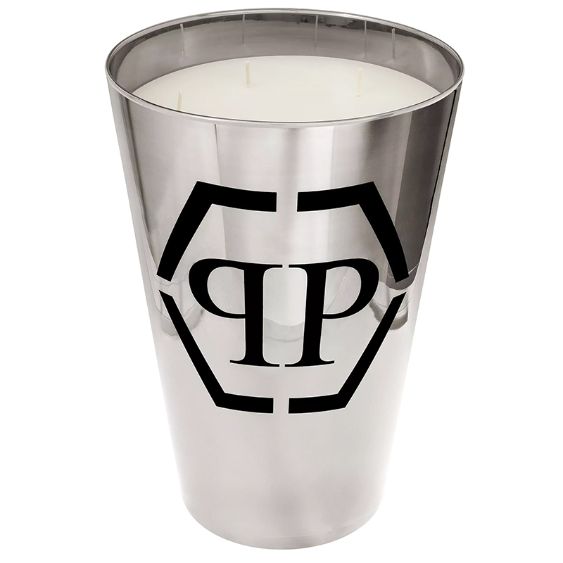 Свеча Philipp Plein Candle Empire Platinum XL Серебряный Белый Черный Свеча Philipp Plein Candle Empire Platinum XL Серебряный Белый Черный в Грозном | Loft Concept
