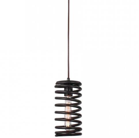 Подвесной светильник Loft Spring Pendant Vertical Черный Подвесной светильник Loft Spring Pendant Vertical Черный в Грозном | Loft Concept