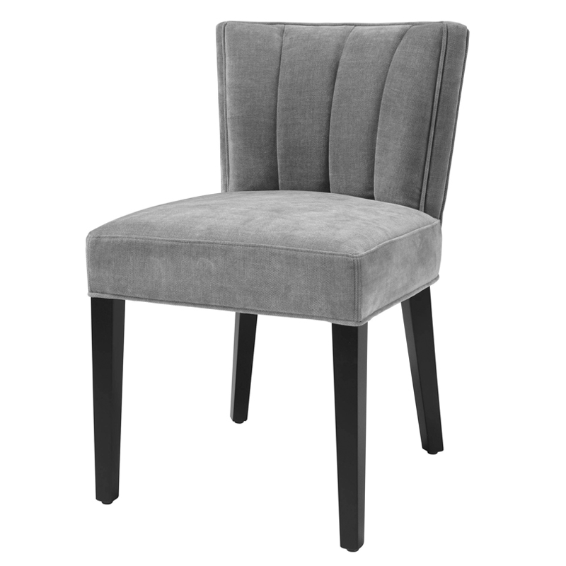 Стул Eichholtz Dining Chair Windhaven Grey Серый Черный Стул Eichholtz Dining Chair Windhaven Grey Серый Черный в Грозном | Loft Concept