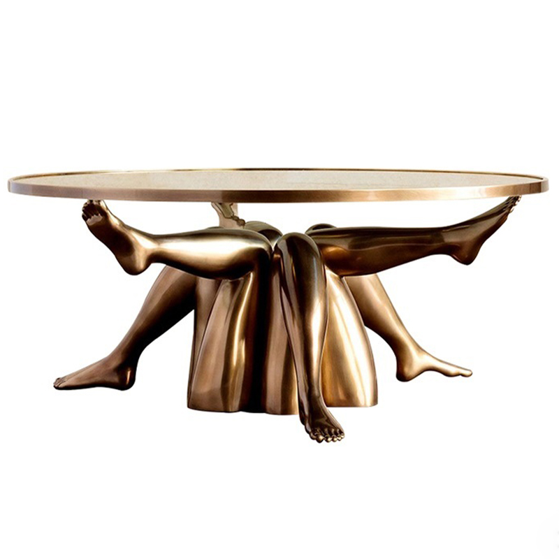 Журнальный стол дизайн Kelly Wearstler Superluxe Isadora Table Латунь Прозрачное Стекло Журнальный стол дизайн Kelly Wearstler Superluxe Isadora Table Латунь Прозрачное Стекло в Грозном | Loft Concept