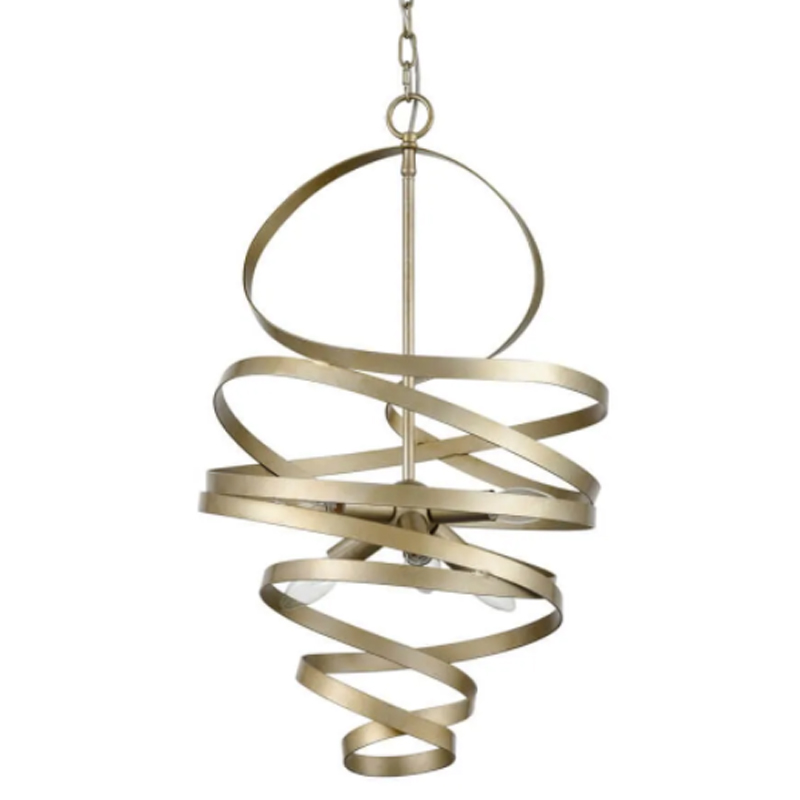 Люстра Metal Curly Ribbon Матовый Шампань Люстра Metal Curly Ribbon Матовый Шампань в Грозном | Loft Concept